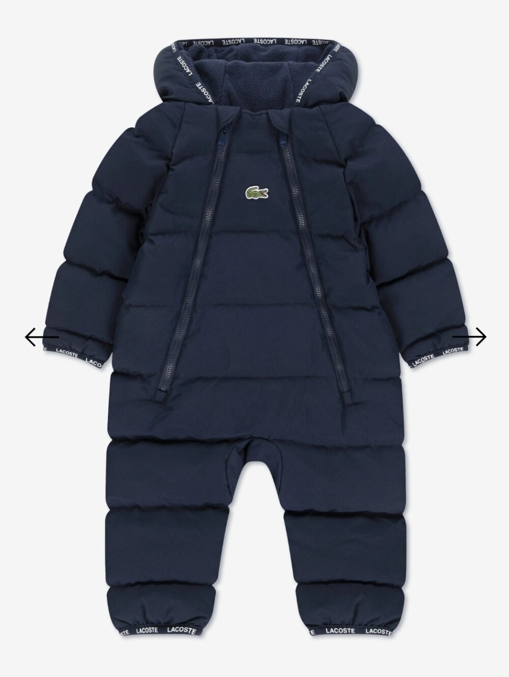 NWT Lacoste KidsBaby Solid Pramsuit in Navy $179 Size 3M